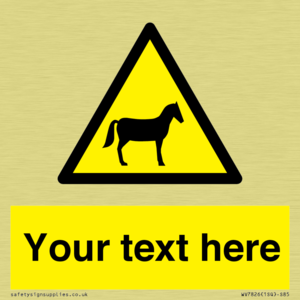 Custom warning horses